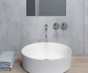 Gsi Kube X Keramické Umyvadlo Na Desku, Průměr 45cm, Bílá Extraglaze