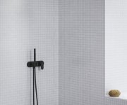 Podomítková baterie Eleganta EL 065, s přepínačem, se setem, pro R-box - EL 065.20BLM.O2.RB07D.+S Podomítková baterie 2-cestná bez tělesa, se sprchovým setem, černá matná X070300