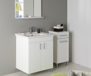 Aqualine Vega Skříňka Spodní S Košem 40x78x31cm, Bílá