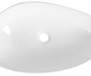 Cerastyle Ovali Keramické Umyvadlo 61x34cm, Bílá
