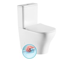 Sapho Bello Wc Kombi, Rimless, Spodní/zadní Odpad, Bílá