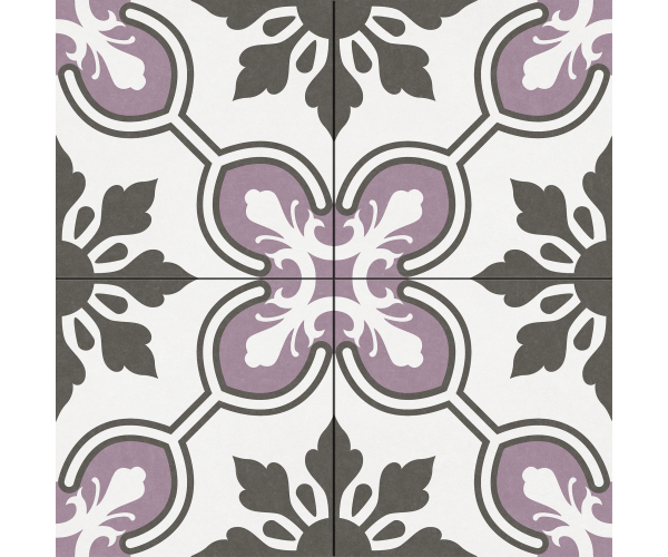 Retro dlažba Navarti Precut Lys Pink 45x45 Matt.