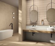 Dlažba jako beton APE Verse Mocha 120x120 Rett. - béžová