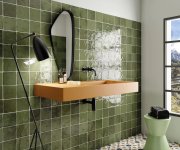 Obklad Equipe La Riviera Botanical Green 13,2x13,2 - zelená