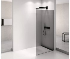 Polysan Architex Black Matt Sprchová Zástěna 762mm, Kouřové Sklo