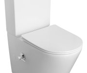 Sapho Paco Cleanwash Wc Kombi, Integrovaná Baterie A Bidet. Sprška, Spodní/zadní Odpad, Bílá