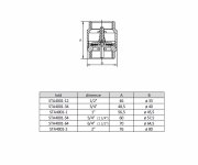 06200-64 - Zpětná Klapka 6/4" Pn25 S Plastovou Klapkou, Mosazná STA4001-64