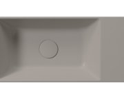 Gsi Kube X Keramické Umývátko 50x25cm, Bez Otvoru, Pravé/levé, Tortora Mat