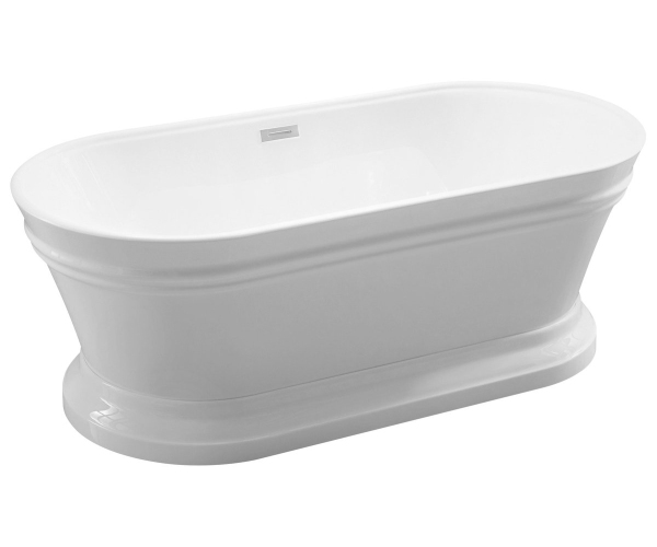 Aqualine Antik Volně Stojící Retro Vana, 160x79cm, Bílá
