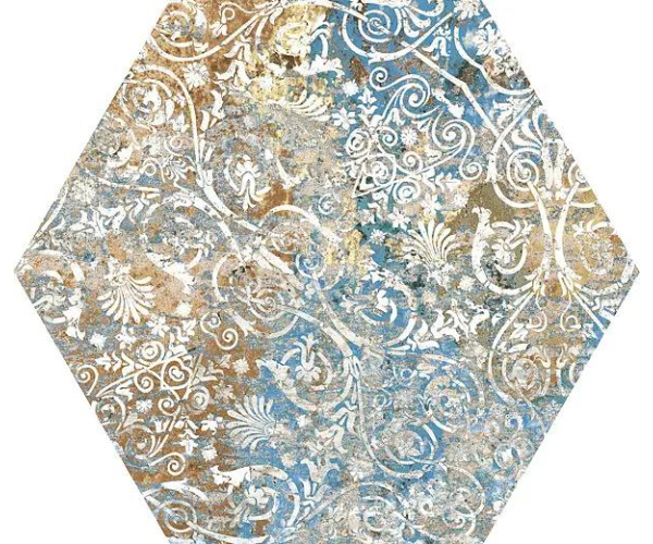 Retro dlažba Aparici Carpet Vestige Hexagon 25x29 Matt.