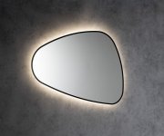 Sapho Elena Zrcadlo S Led Podsvícením 20w, 68x96cm, černá Mat