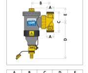 Odkalovač 1" S Magnetickým Kroužkem, 3 Bar, Do 90°c CLF545306