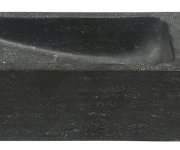 Sapho Blok Kamenné Umývátko 38x14cm, Baterie Vpravo, Antracit