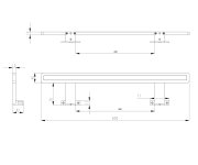 Sapho Miraka Led Svítidlo 9w, 230v, 600x35x120mm, Ip44, Akryl, Chrom