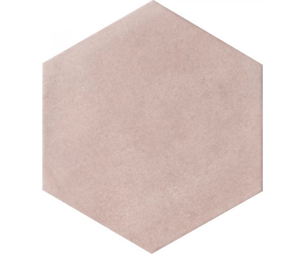 Dlažba jako beton CIR Materia Prima Pink Velvet Esagona 24x27,7 - růžová