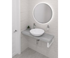Sapho Avice Deska Pod Umyvadlo 70x36cm, Tl.5cm, Dub Starobílý