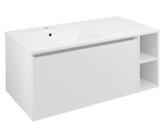 Sapho Lorea Skříňka 100x46x51,5cm (80+20cm), Levá, Bílá Mat