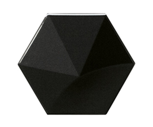 Extravagantní obklad Equipe Magical 3 Oberland Black 10,7x12,4 - černá