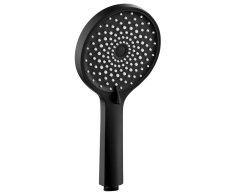 Sapho Ruční Masážní Sprcha, 4 Režimy Sprchování, Silikon Trysky, Průměr 123mm, černá Mat