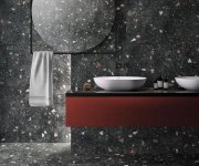 Dlažba jako terrazzo Codicer Sonar Dark 66x66 - antracitová