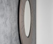 Sapho Lumiro Strip Kulaté Zrcadlo S Led Osvětlením V Rámu ø 75cm, Agila