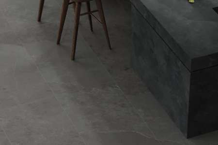 Kuchyňský ostrůvek z velkoformátové dlažby ze série Caesar SLAB2