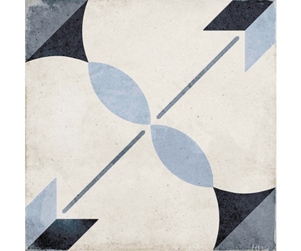 Vzorovaná dlažba Equipe Art Nouveau Arcade Blue 20x20