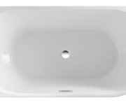 Aqualine Tibera L Rohová Stojící Vana, 150x75cm, Bílá