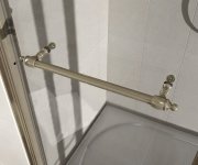 Gelco Antique Sprchové Dveře Otočné, 800mm, Levé, čiré Sklo, Bronz, Světlý Odstín