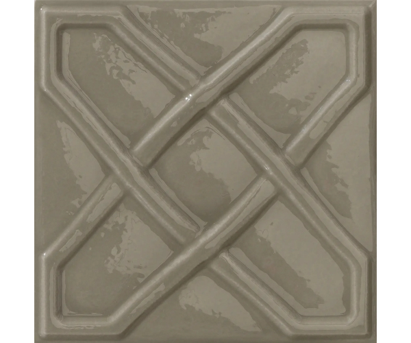 Dekor Settecento Chelsea Taupe Dec. Square 15x15 - šedá