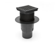 827sn-kv Spodní D110 S Límcem, Suchá Klapka, Nerezová Mřížka 150x150mm 04880-KVS110S-N