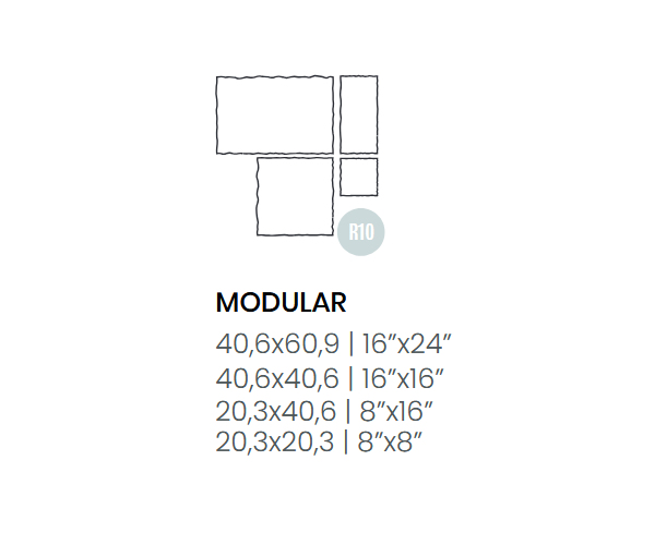 Dlažba jako kámen Elios Sedimenti Modular Grey Tumbled Matt. - šedá