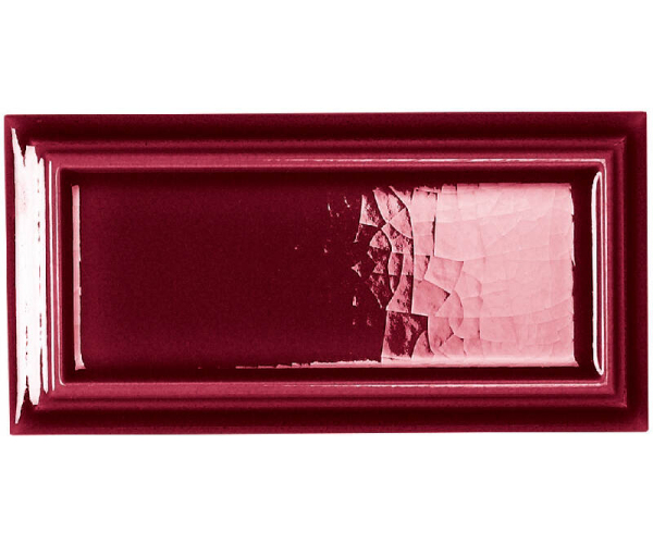 Obklad APE Hamptons Orient Cherry Crackled 6,5x13 - vínová