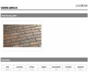 Dlažba jako kámen Codicer Verín Brick 6x24,5