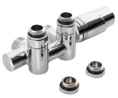 Bruckner Wicher Combi Připojovací Sada Termostatická Pro Středové Připojení 50mm, Chrom