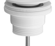 Bruckner Umyvadlová Výpust 5/4“, Click-clack, Velká Zátka, 4-45mm, Abs/bílá