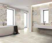 Dlažba jako beton Brennero Mood Sand 90x90 Rett. - béžová