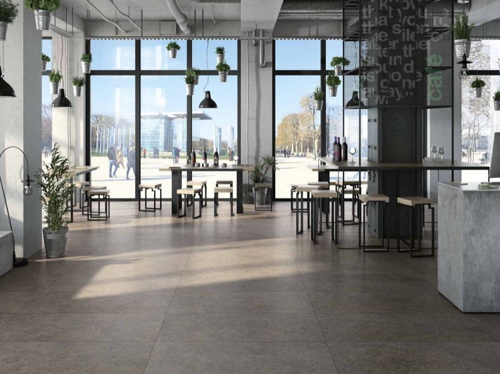 Realizace Obdélníková dlažba Century Moka Ecostone