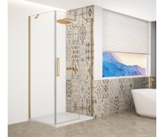 Gelco Trinity Gold Matt Obdélníkový Sprchový Kout 1200x1000mm, čiré Sklo, Pravé