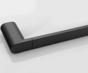Sapho Flori Držák Ručníků 600mm, černá Mat
