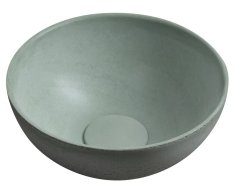 Sapho Minor Betonové Umývátko Na Desku, ø 26cm, Zelená Mat