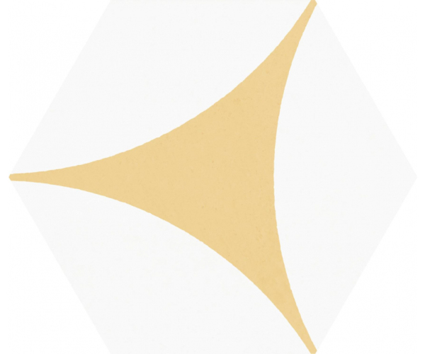Vzorovaná dlažba Codicer Hex 25 Porto Venere Yellow 22x25