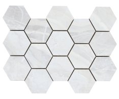 Cifre Luxury Hexagon Ample White 32,5x22,5 Luc.