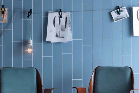 Modré matné obklady Tonalite Scandi Bleuet 10x40