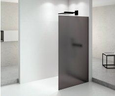 Polysan Architex Black Matt Sprchová Zástěna 662mm, Kouřové Matné Sklo