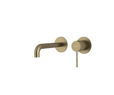 Sapho Ultrasan Podomítková Dvouprvková Umyvadlová Baterie, Hubice 20cm, Zlato Mat