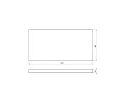 Sapho Avice Deska Pod Umyvadlo 100,7x48,8cm, Tl.5cm, Dub Rover