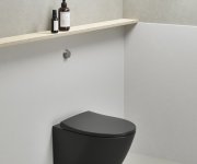 Gsi Modo Závěsná Wc Mísa, Swirlflush, 37x52cm, černá Dual-mat