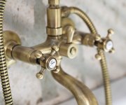 Sapho Antea Nástěnná Vanová Baterie Kompletní, Bronz