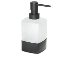 Gedy Lounge Dávkovač Mýdla Na Postavení, 280 Ml, Mléčné Sklo, černá Mat
